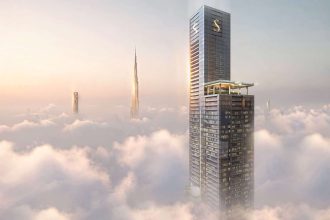Sobha SkyParks: Neuer 450-Meter-Wolkenkratzer in Dubai mit vier SkyParks, luxuriösen Apartments und spektakulären Panoramablicken.