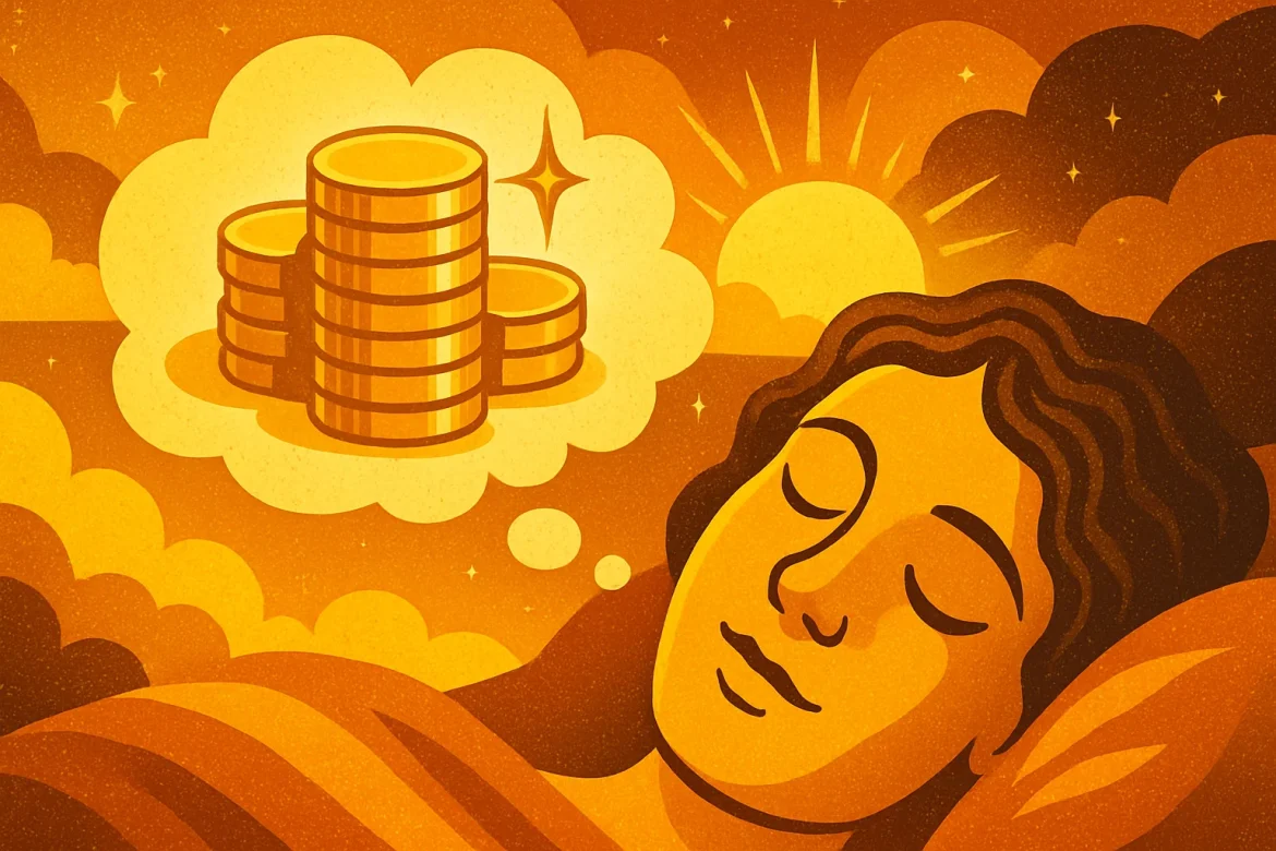 Erfahren Sie, was Gold im Traum bedeutet: Traumdeutung für Männer und Frauen, spirituelle Symbolik, kulturelle Bedeutung, Schmuck, Münzen, Barren und Geschenke.