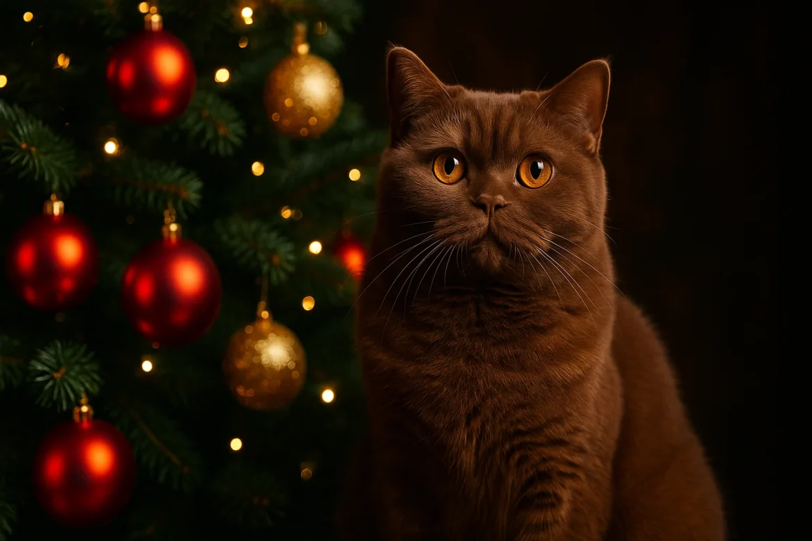 Effektive Tipps, wie man den Weihnachtsbaum vor der Katze schützt. Die besten Abwehrmethoden, katzensicherer Schmuck und psychologische Tricks.