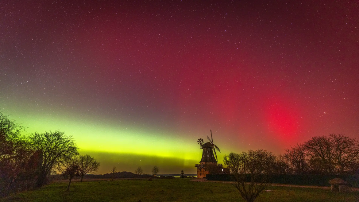 Seltene Nordlichter erleuchten Baden-Württemberg: Rötliche und grünliche Lichtbänder begeistern Augenzeugen in Städten und ländlichen Regionen.