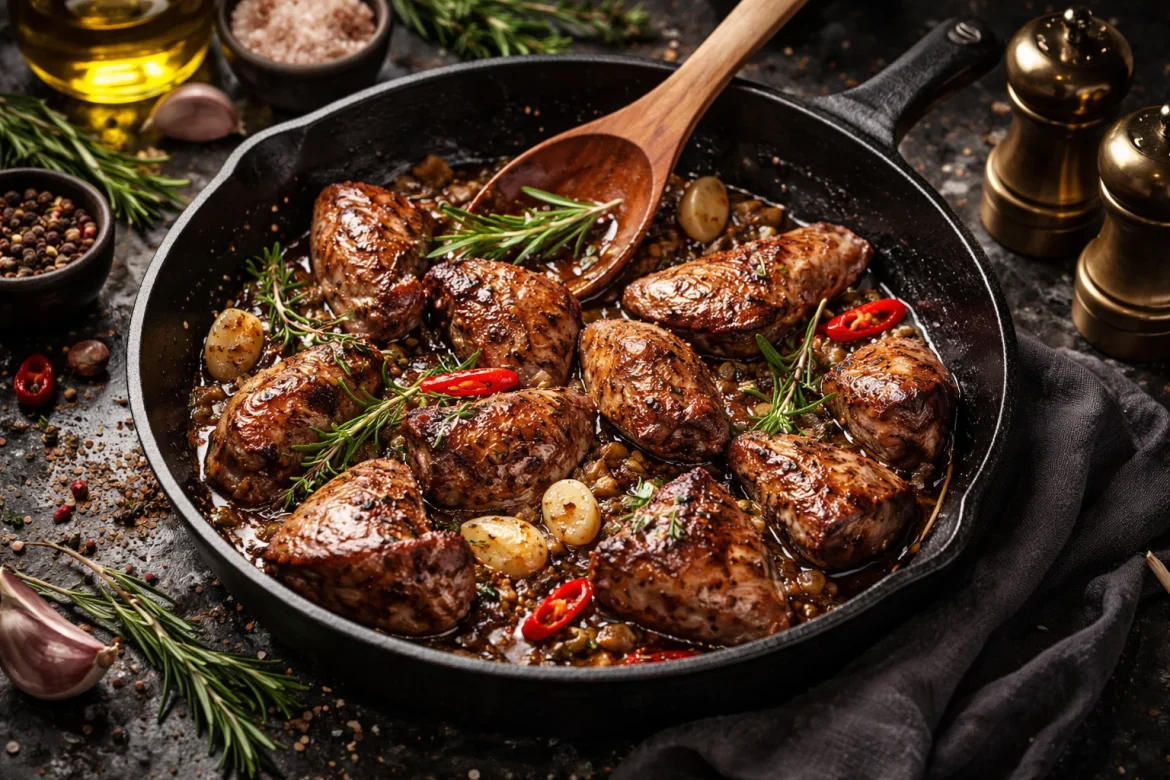 Leber richtig zubereiten: Erfahren Sie alles über Garzeiten für Kalbs-, Rinder- und Hühnerleber. Profi-Tipps für zartes Fleisch, Vorbereitung und die besten Rezepte.