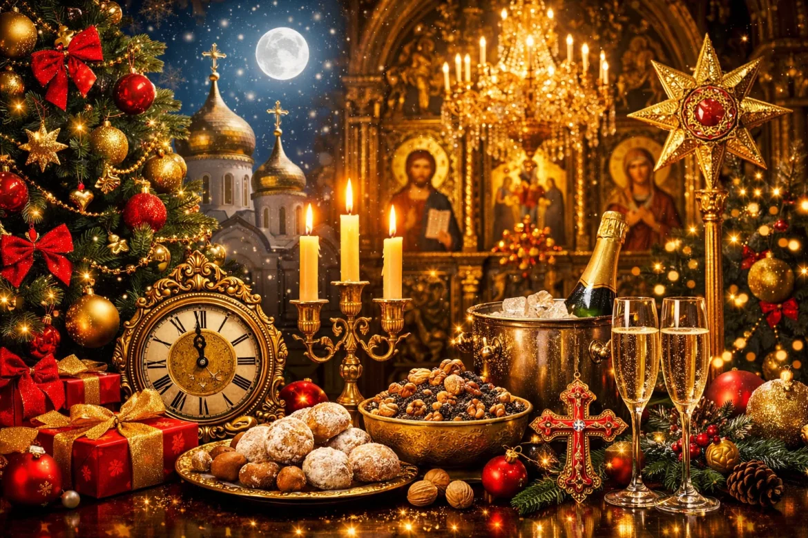 Orthodoxes Neujahr am 14. Januar 2026 in Deutschland feiern. Entdecken Sie Traditionen, Rezepte und die besten Wünsche für SMS und Gedichte zum Alten Neujahr.