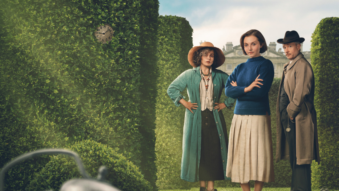 Netflix präsentiert „Agatha Christies Seven Dials“, eine historische Detektivserie 1920er England mit Mia McKenna-Bruce und Helena Bonham Carter.