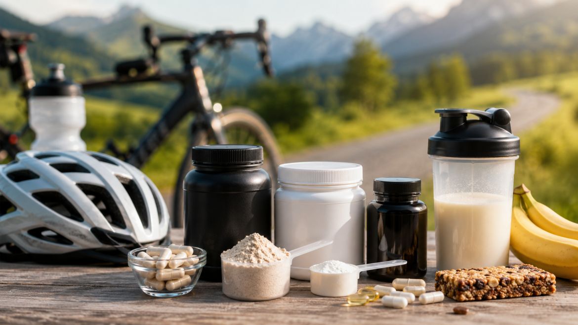 Welche Nahrungsergänzungsmittel sind für Radfahrer sinnvoll? Analyse zu Elektrolyten, Protein, Kreatin, Omega-3 und Vitaminen im Ausdauersport mit Studien, Dosierungen und praxisnahen Empfehlungen.