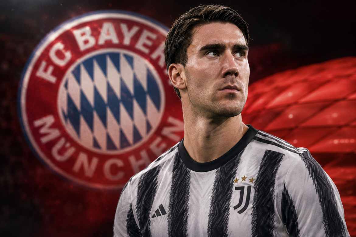 Dusan Vlahovic zum FC Bayern bleibt heiß. Juventus bietet weniger Gehalt, Bayern beobachtet die Situation genau.