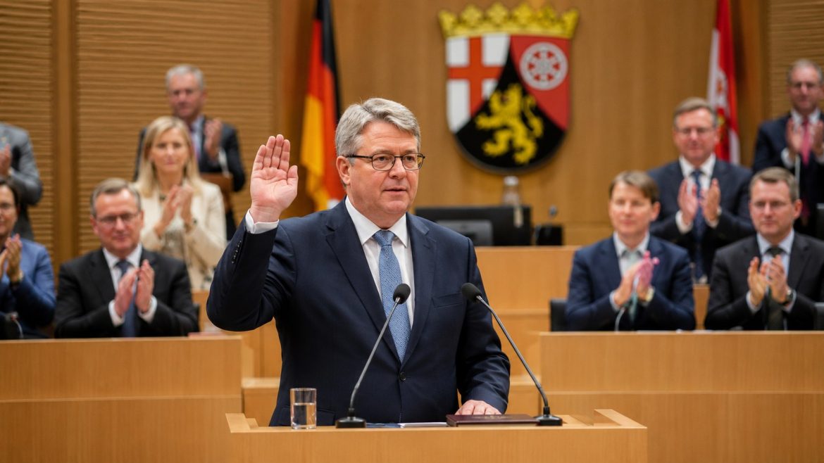 Gordon Schnieder wird neuer Ministerpräsident von Rheinland-Pfalz. CDU übernimmt nach 35 Jahren wieder die Regierung im Land.
