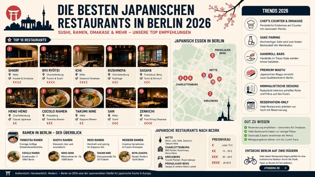 Die besten japanischen Restaurants in Berlin 2026 – Sushi, Ramen & Omakase Guide