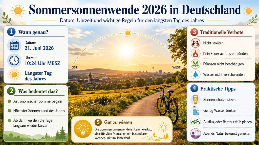 Sommersonnenwende 2026 in Deutschland: Diese alten Verbote kennen viele nicht mehr