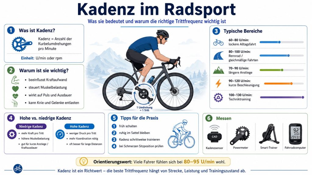 Was ist Kadenz im Radsport und warum ist die richtige Trittfrequenz wichtig?