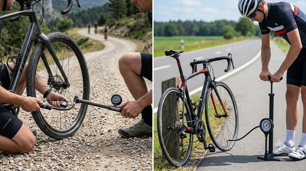 Fahrradreifen richtig aufpumpen: Der passende Luftdruck für Asphalt, Schotter und Gelände