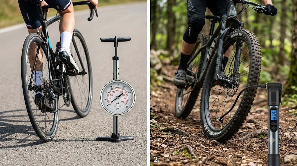 Fahrradreifen richtig aufpumpen: Der passende Luftdruck für Asphalt, Schotter und Gelände