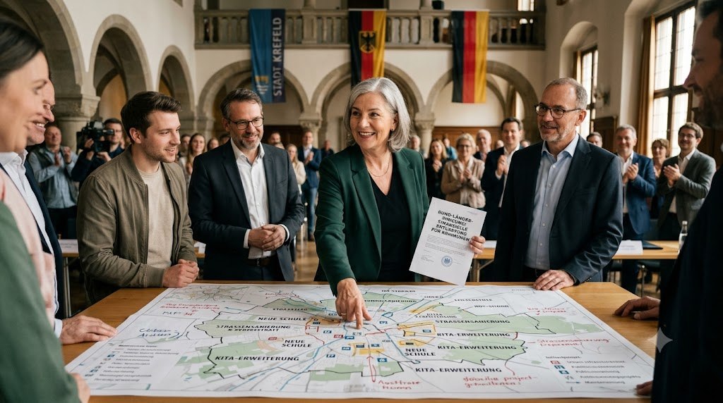 Bund und Länder einig: Finanzreform soll Kommunen ab September entlasten