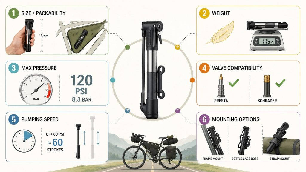 Kompakte Fahrradpumpe für lange Radtouren: Warum das kleinste Modell selten die beste Wahl ist