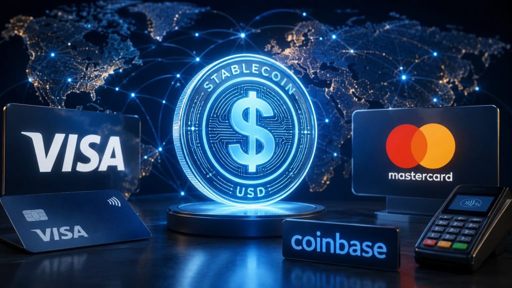 Open USD Stablecoin startet 2026: Visa, Mastercard und Coinbase bauen neues Zahlungsnetz