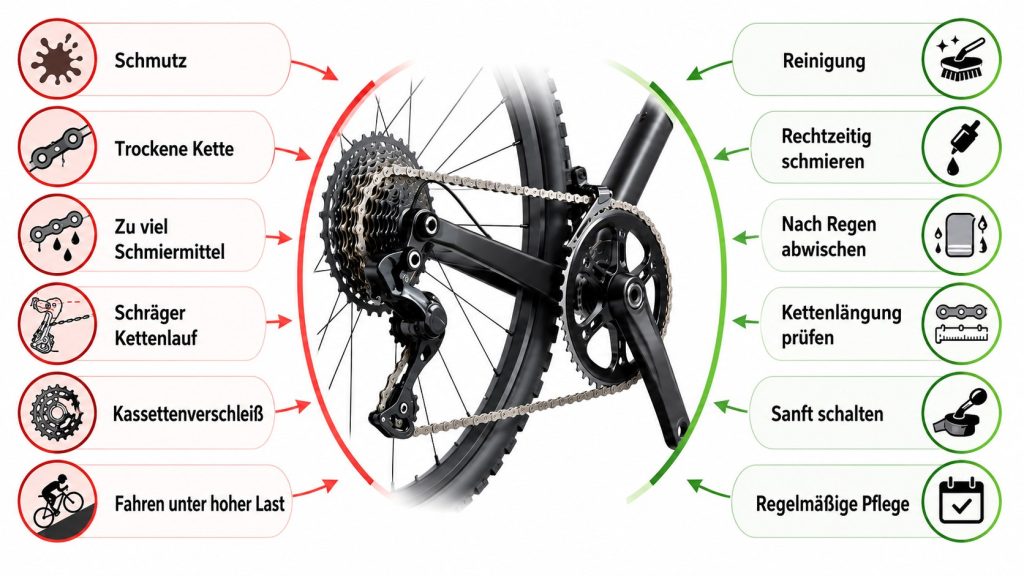 Warum verschleißt eine Fahrradkette schnell? Diese Gewohnheiten verlängern ihre Lebensdauer