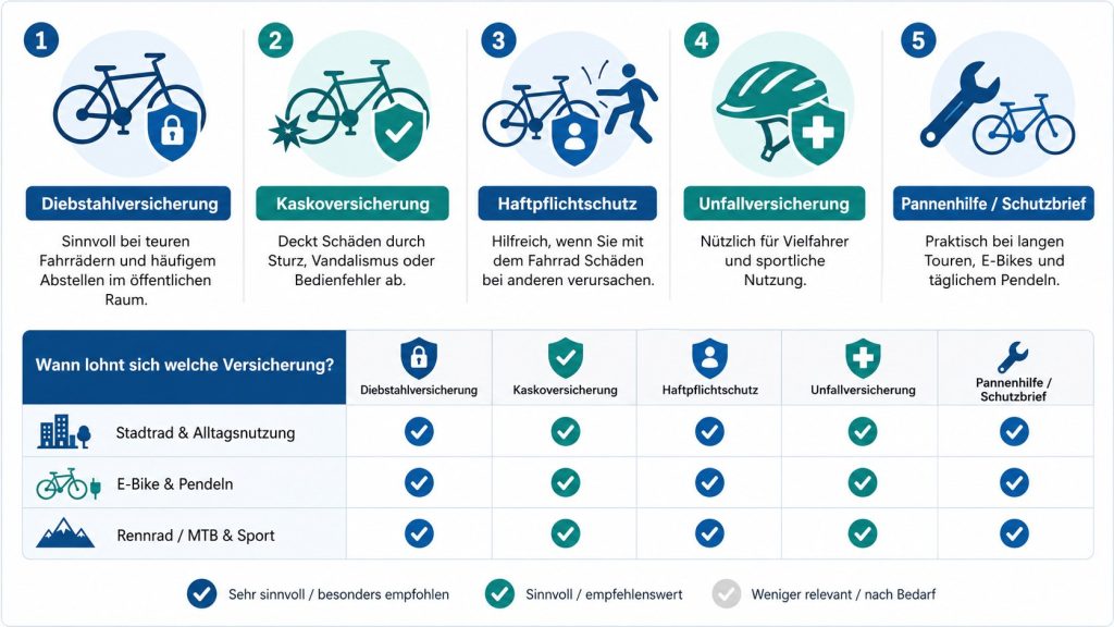 Fahrradversicherung in Deutschland: Wann Hausrat reicht und wann E-Bike oder Lastenrad Spezialschutz brauchen