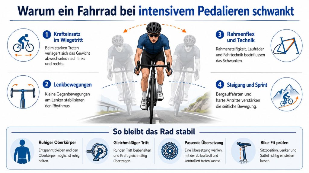 Warum das Fahrrad bei intensivem Pedalieren schwankt: Ursachen und Lösungen