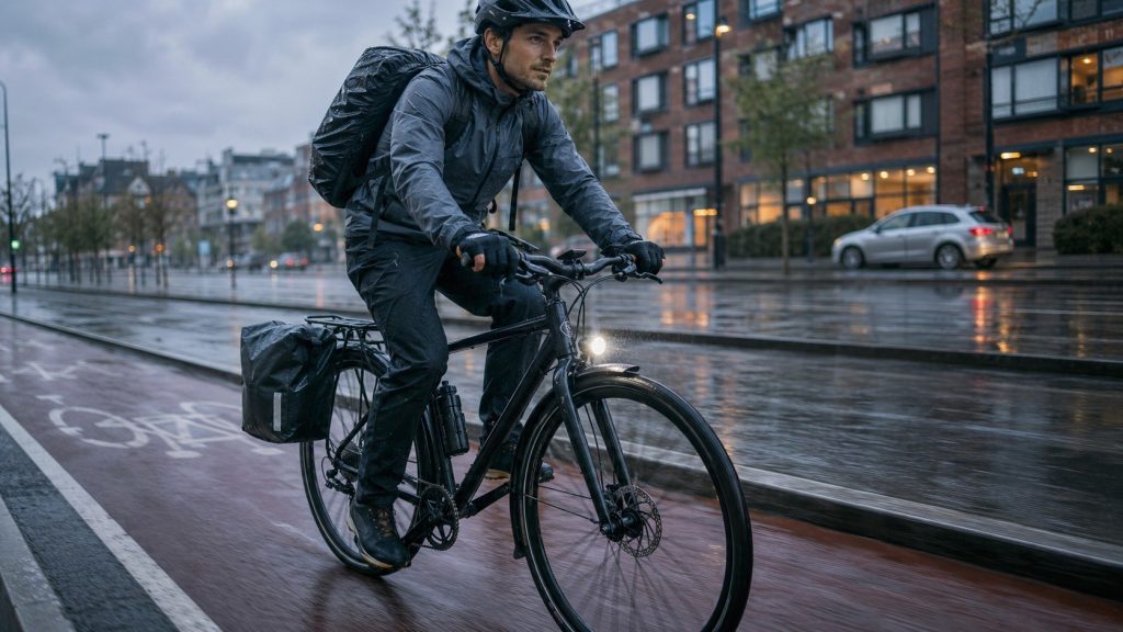 Fahrrad für täglichen Regen wählen: Bremsen, Reifen und Ausstattung für zuverlässige Pendler