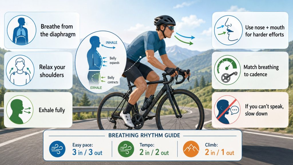 Richtig atmen beim Radfahren: So sparen Sie Kraft und bleiben länger leistungsfähig