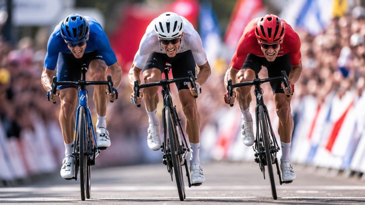 Geschwindigkeit professioneller Radfahrer: Wie schnell fahren Profis bei Tour de France, Zeitfahren, Sprint und Bergabfahrt? Aktuelle Werte bis über 70 km/h.