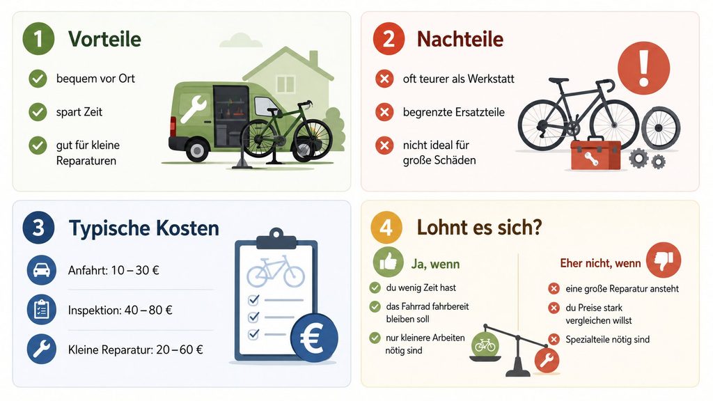 Mobile Fahrradwerkstatt Deutschland 2026: Wann sich der Vor-Ort-Service trotz Anfahrtskosten lohnt
