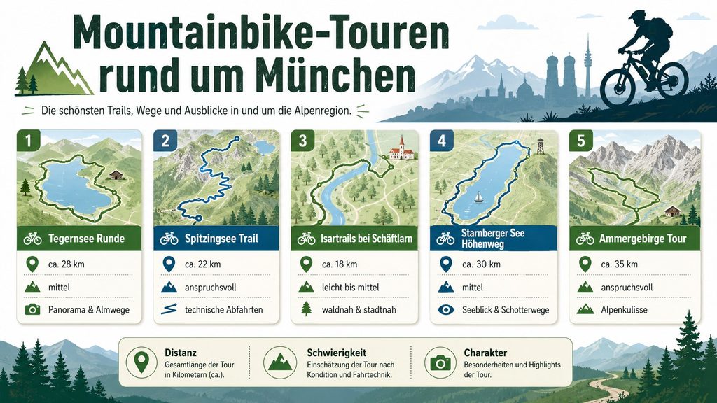 Mountainbike Touren München Umgebung 2026: Isartrail-Sperrung verändert beliebte Route bei Pullach
