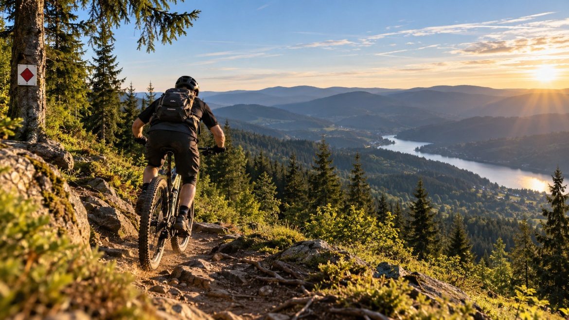 Mountainbike Schwarzwald: Die besten MTB-Routen, Trails und Touren mit Höhenmetern, 2-Meter-Regel, Bike-Crossing, Ausrüstung und Tipps für Einsteiger und erfahrene Fahrer.