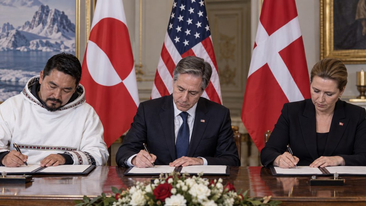 Grönland-Abkommen stärkt die US-Militärpräsenz auf der Insel. Dänemark, Grönland und die USA besiegeln in New York eine neue Sicherheitsordnung.
