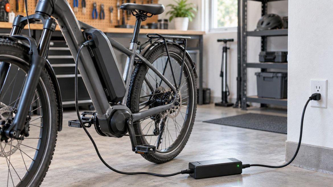 E-Bike-Akku richtig laden: Diese Ladefehler verkürzen die Lebensdauer. Temperaturen, 80 oder 100 Prozent, Lagerung, Ladegerät und sichere Akkupflege erklärt.