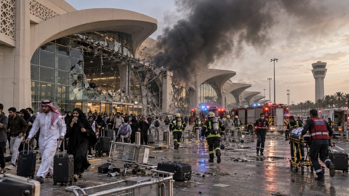 Raketenangriff auf Flughafen Riad fordert 12 Tote und 309 Verletzte. Die Huthi werden verantwortlich gemacht, während die USA eine Reaktion prüfen.
