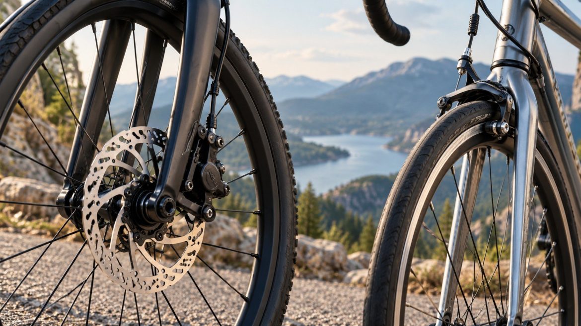 Scheibenbremsen oder Felgenbremsen: Was ist besser? Alle Unterschiede bei Bremsleistung, Regen, Wartung, Kosten und Eignung für E-Bikes im Vergleich.